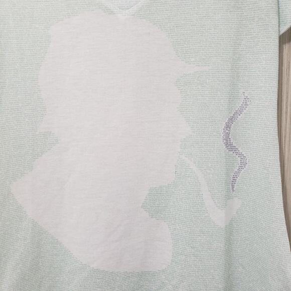 Litographs Sherlock Holmes v-neck short sleeve book print graphic shirt sz small - Picture 10 of 10